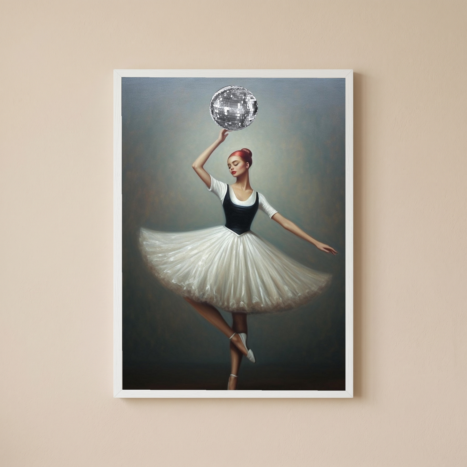 Twirl in Time Wall Art Print — Romantic Vintage Dance Poster