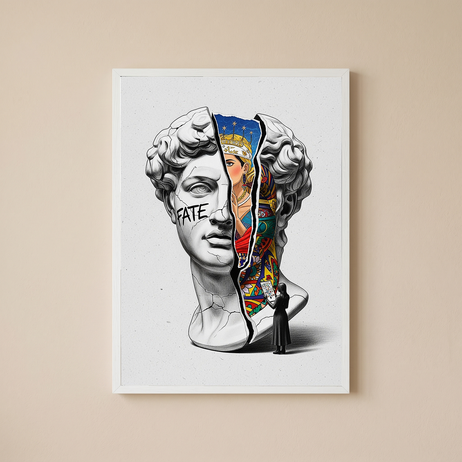 Fate Tarot — Surreal David Bust Wall Art Print