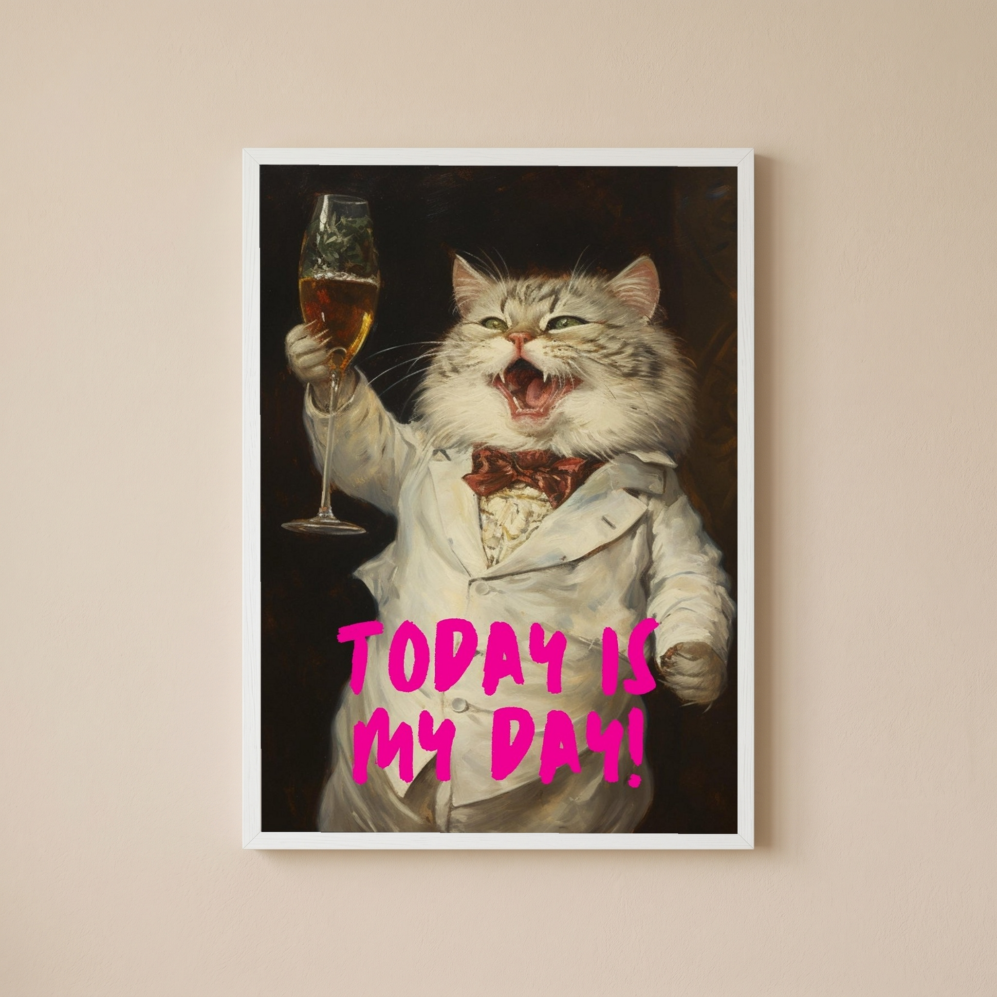 Today is My Day Wall Art Print — Bold Affirmation Quote Poster