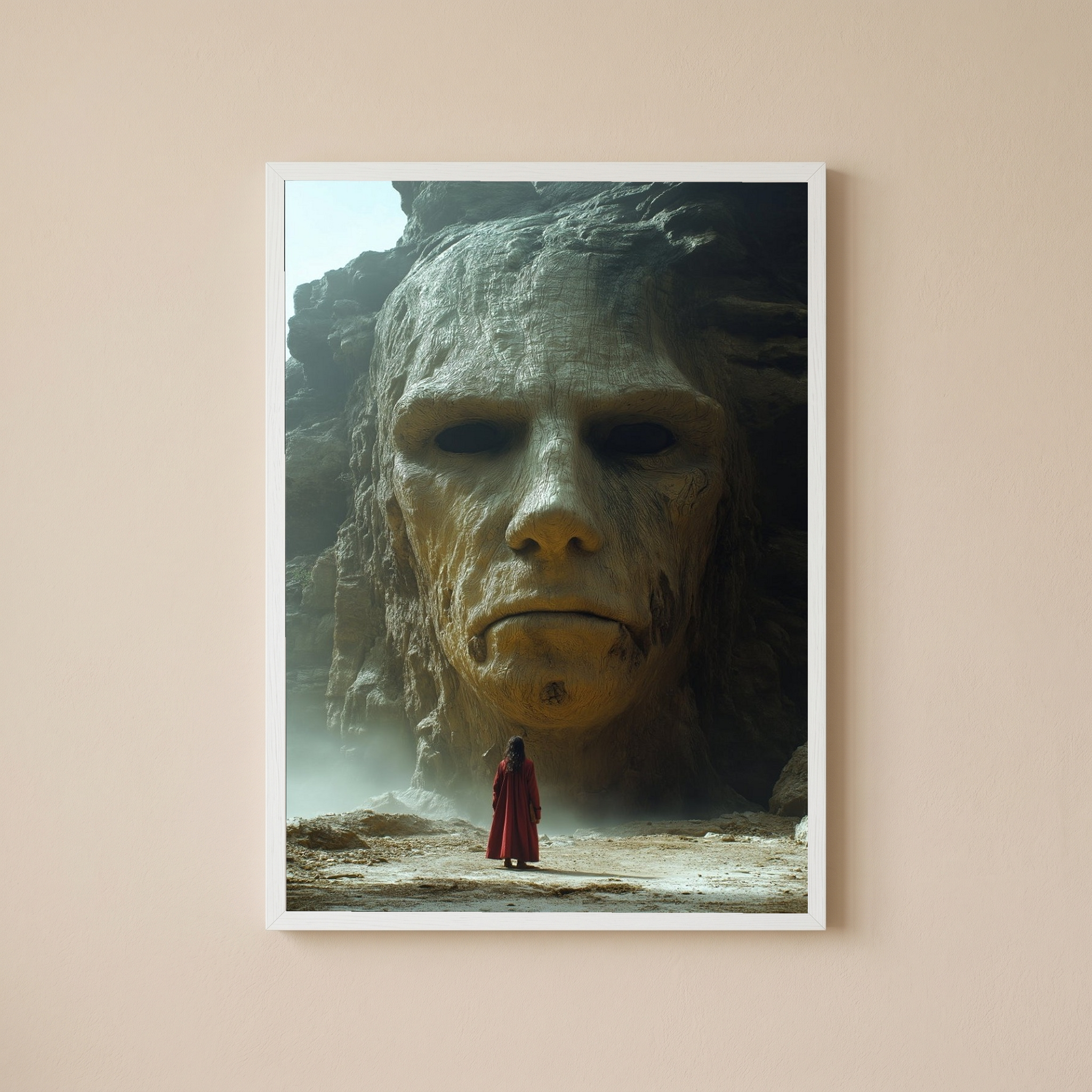 Face of Eternity Wall Art Print — Timeless Portrait Poster