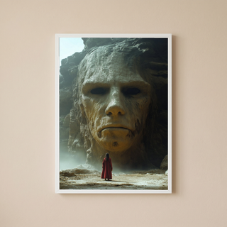 Face of Eternity Wall Art Print — Timeless Portrait Poster