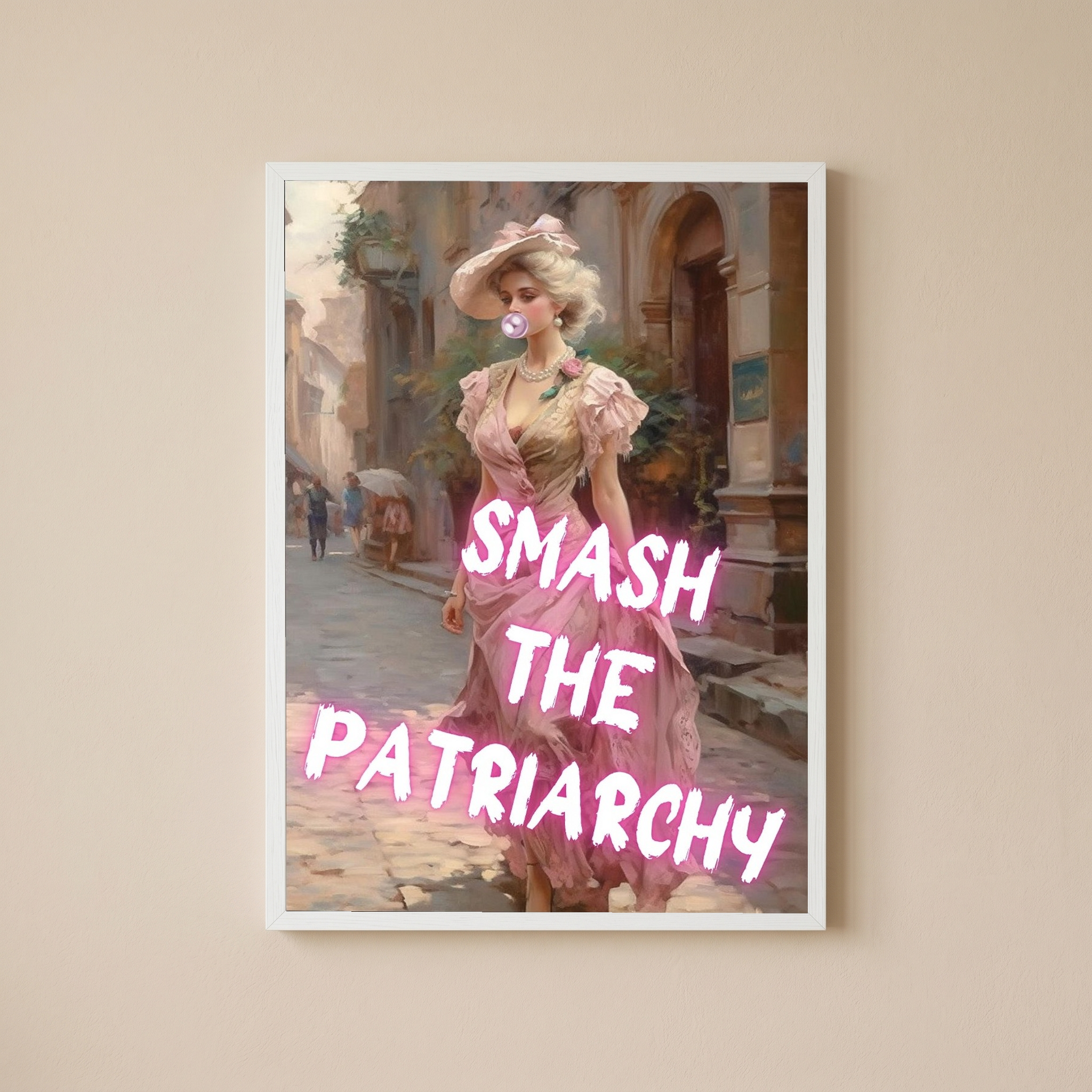 Smash The Patriarchy Wall Art Print — Bold Feminist Quote Poster