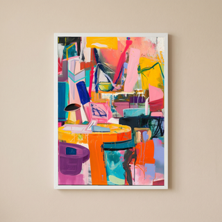 The Chaos of Energy Wall Art Print — Dynamic Abstract Poster