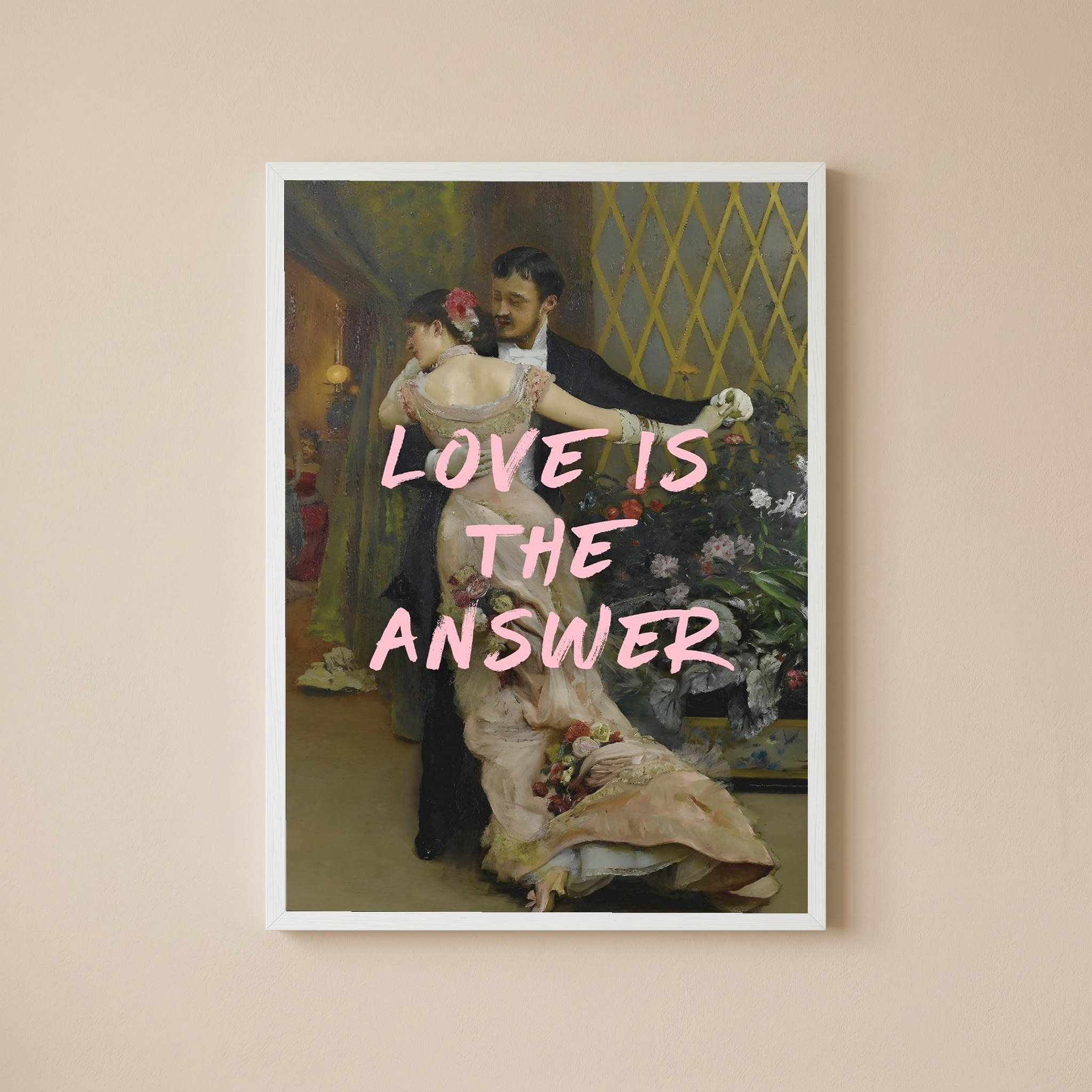 Love is the Answer Wall Art Print — Inspiring Love Quote Poster