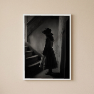Whispers of Yesterday Wall Art Print — Vintage Nostalgic Portrait Poster