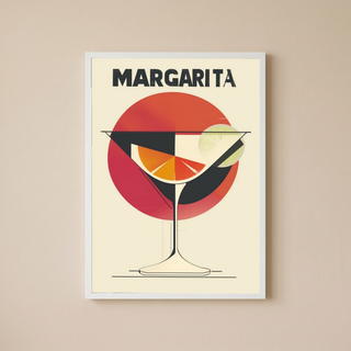 The Margarita Wall Art Print — Classic Tequila Cocktail Poster