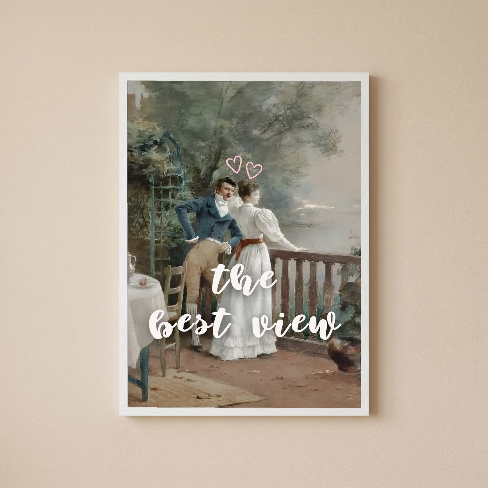The Best View Wall Art Print — Inspirational Quote Poster