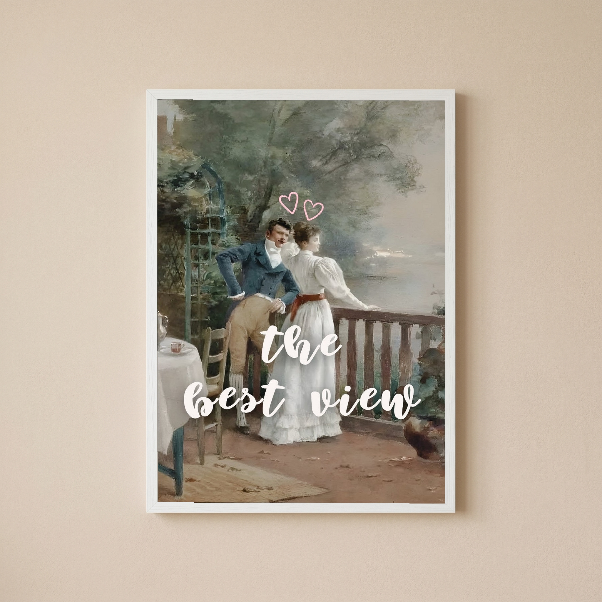 The Best View Wall Art Print — Inspirational Quote Poster