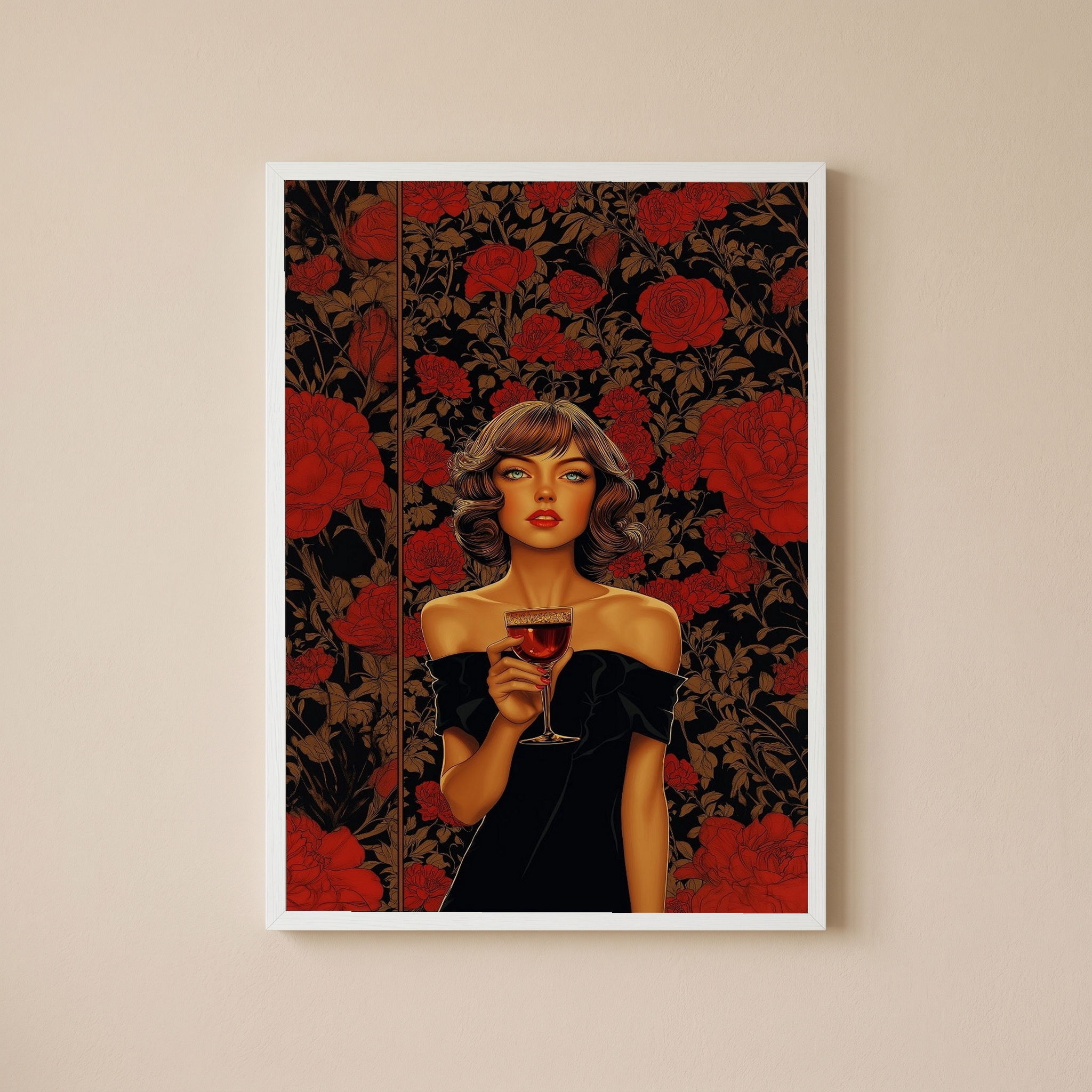 Cocktail Party Wall Art Print — Mid-Century Hosting Poster