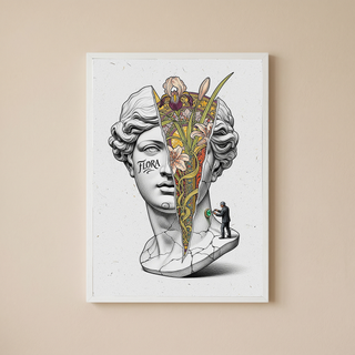 Flora Art Nouveau — Venus Bust Wall Art Print