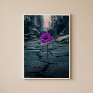 Silent Resistance Wall Art Print — Hope From Ruins Poster