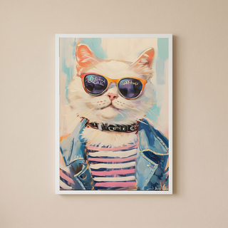 Pawsitively Purrfect Wall Art Print — Cute Cat Lover Quote Poster