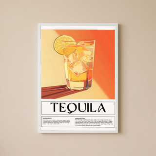 Tequila Wall Art Print — Bold Mexican Spirit Poster