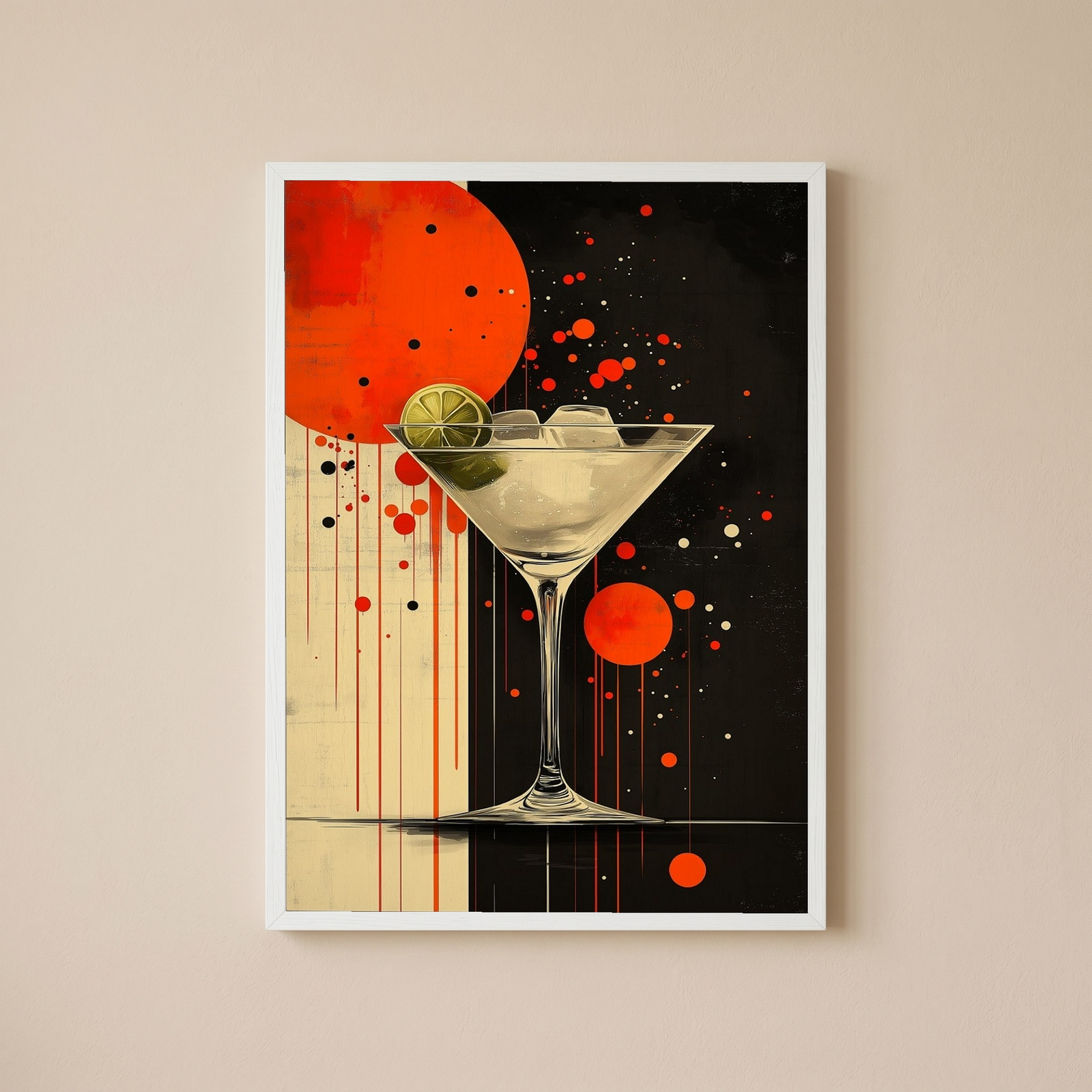 City Nights Wall Art Print — Neon Urban Skyline Poster