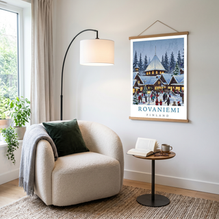 Rovaniemi Finland — Santa Village Winter Travel Wall Art Print