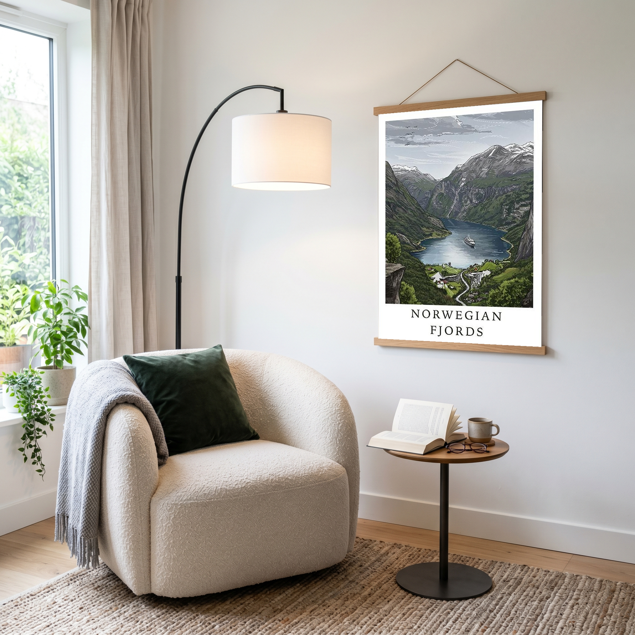Norwegian Fjords — Geirangerfjord Scenic Travel Wall Art Print