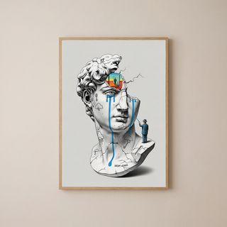 Dream Weaver V.2 — Surreal David Bust Wall Art Print