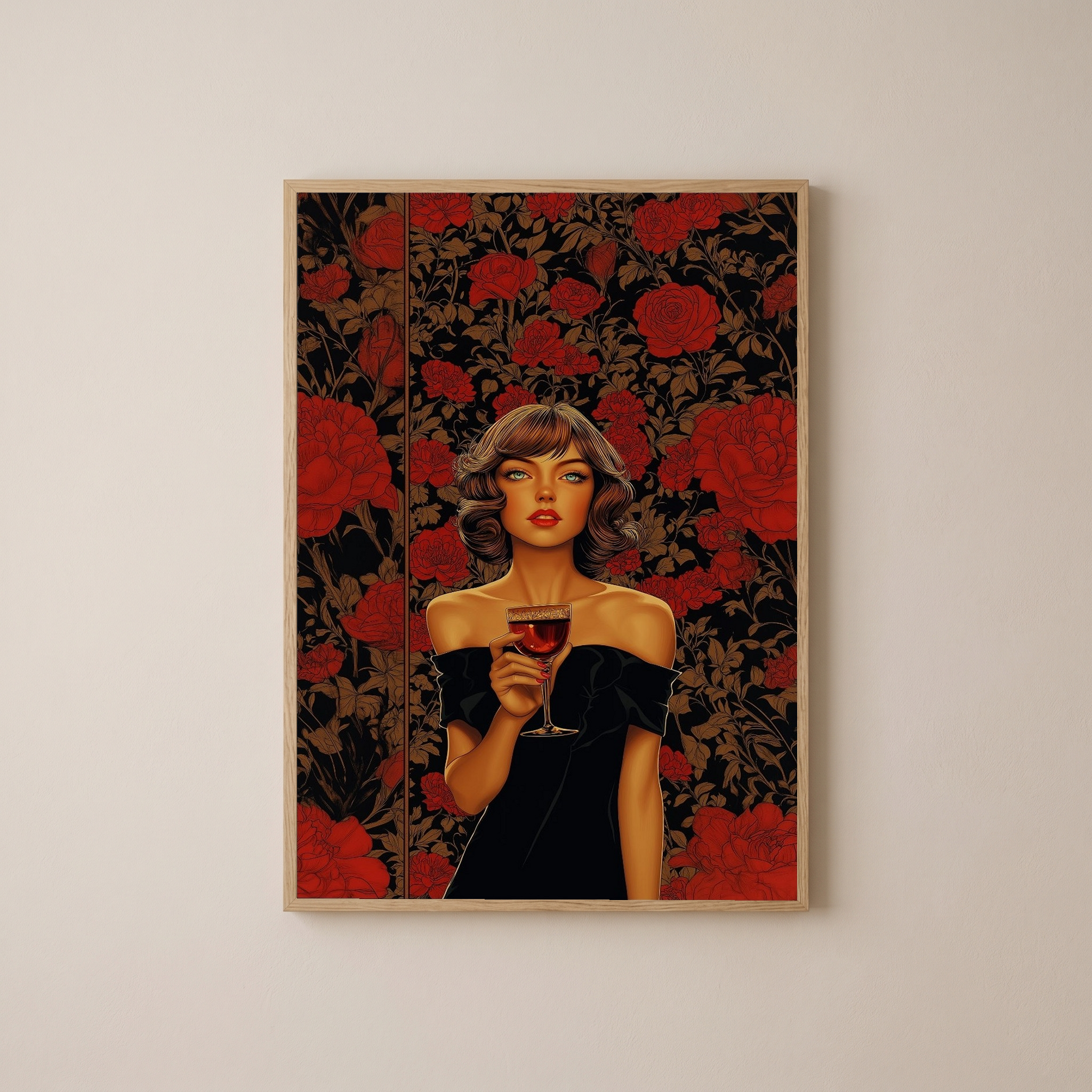 Cocktail Party Wall Art Print — Mid-Century Hosting Poster