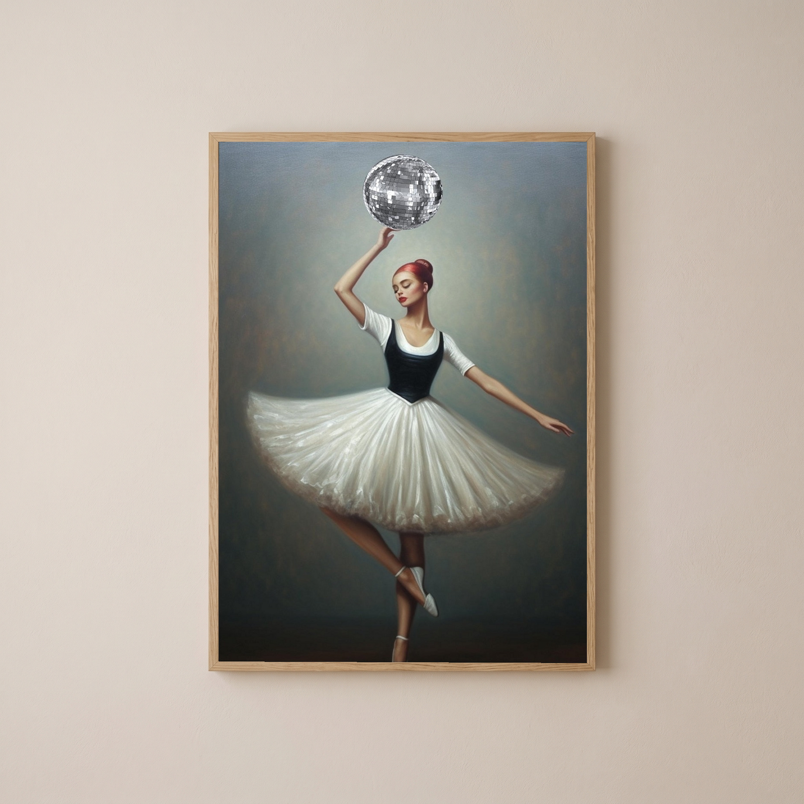 Twirl in Time Wall Art Print — Romantic Vintage Dance Poster