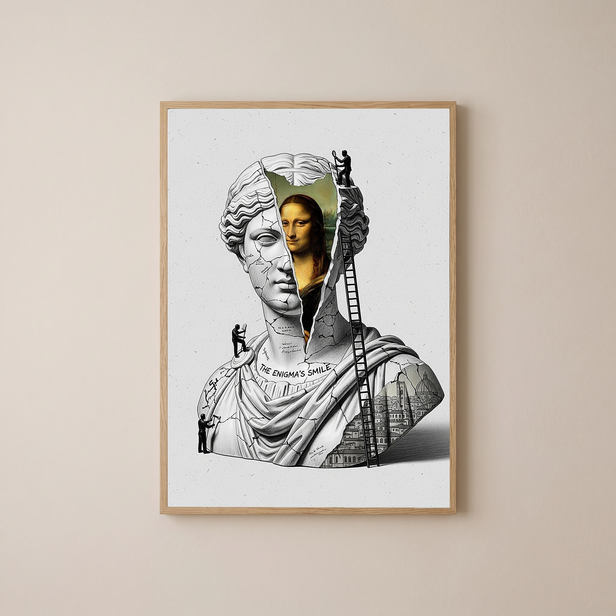 The Enigma's Smile — Mona Lisa Wall Art Print