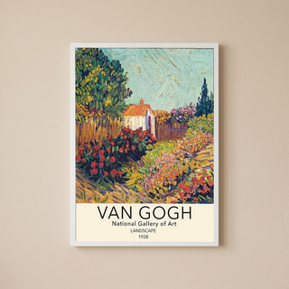 Van Gogh Landscape Poster — National Gallery Post-Impressionist Print