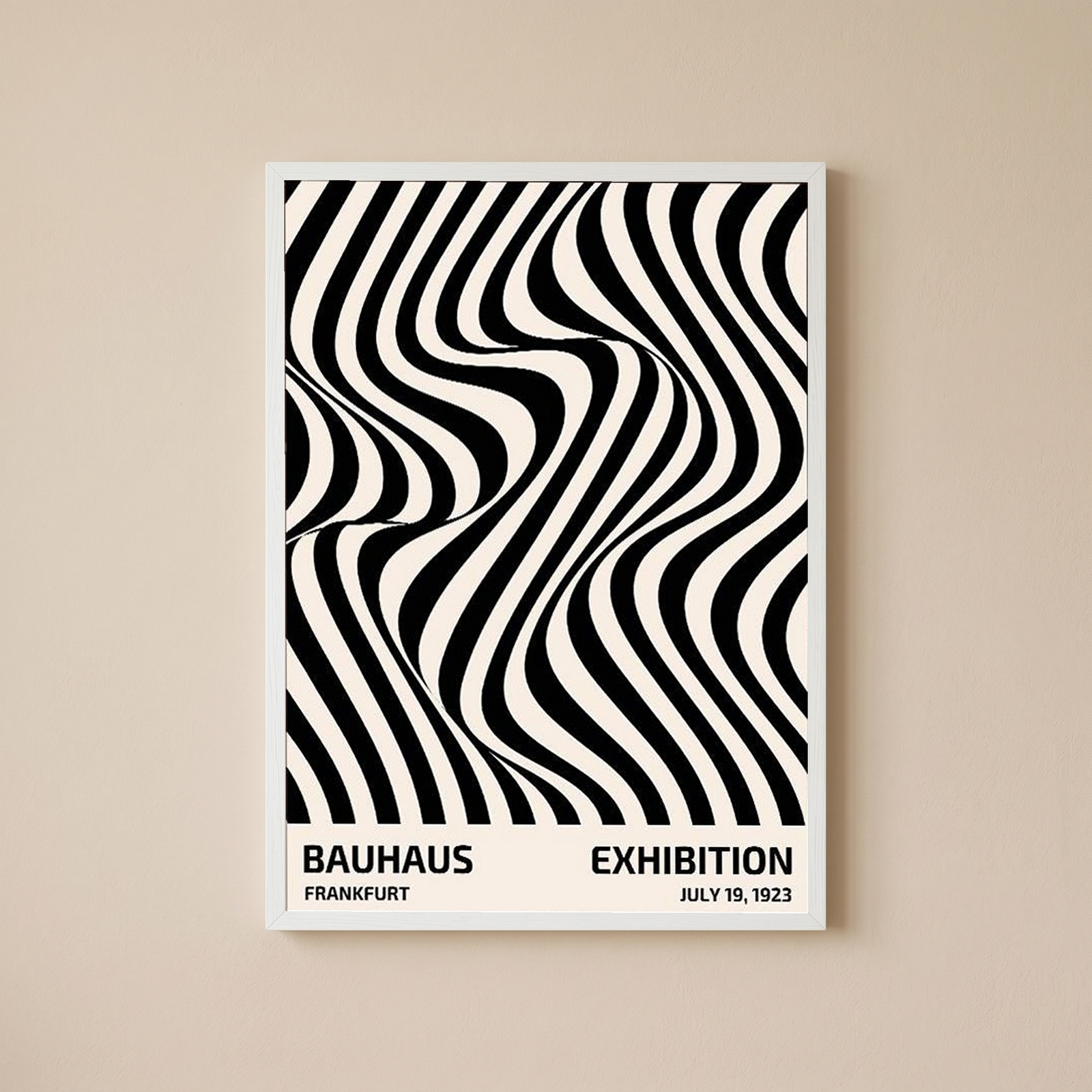 Bauhaus Exhibition 1923 Poster — Frankfurt Op Art Print