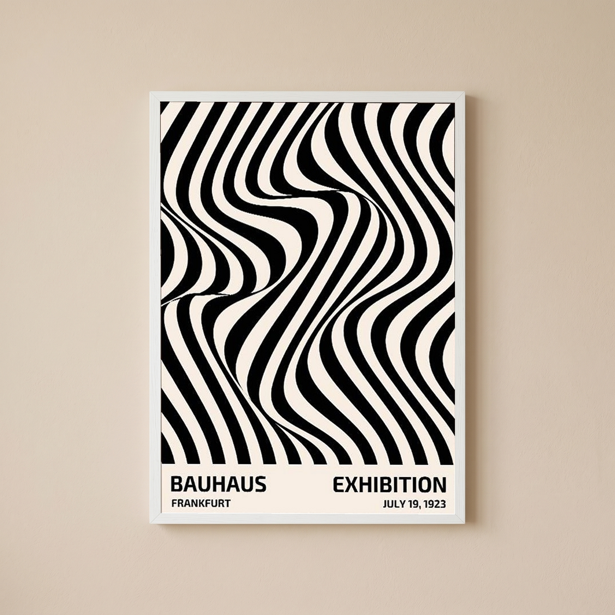 Bauhaus Exhibition 1923 Poster — Frankfurt Op Art Print