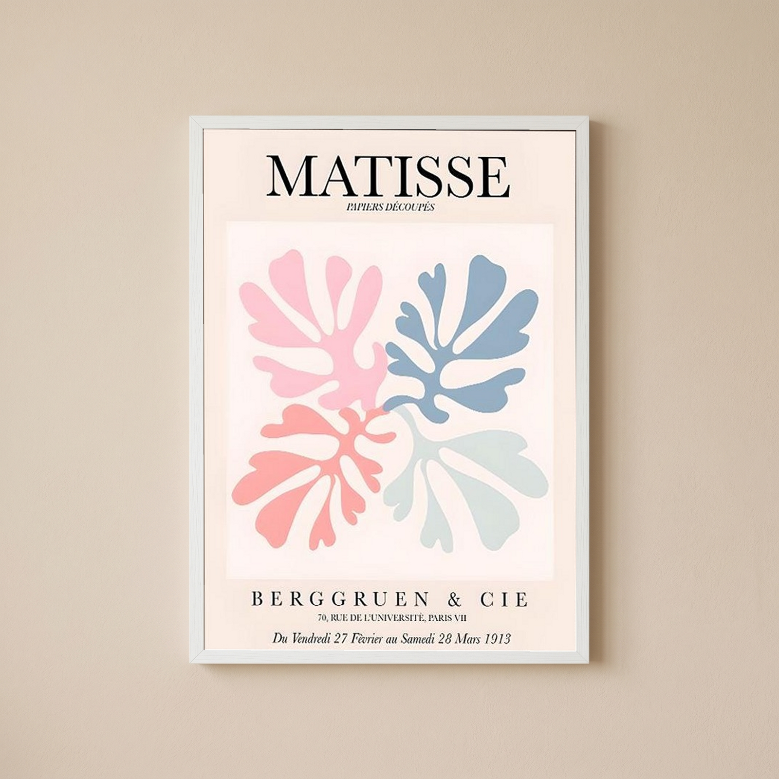 Matisse Cut-Outs Exhibition Poster — Berggruen 1953 Print