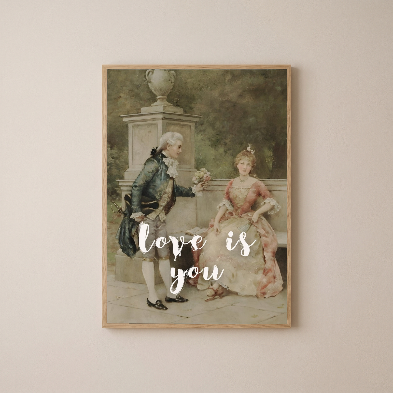 Love is You Wall Art Print — Romantic Love Quote Poster