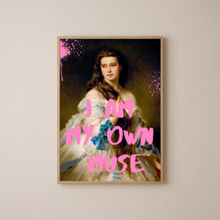 I Am My Own Muse Wall Art Print — Self-Love Empowerment Quote Poster
