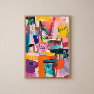 The Chaos of Energy Wall Art Print — Dynamic Abstract Poster