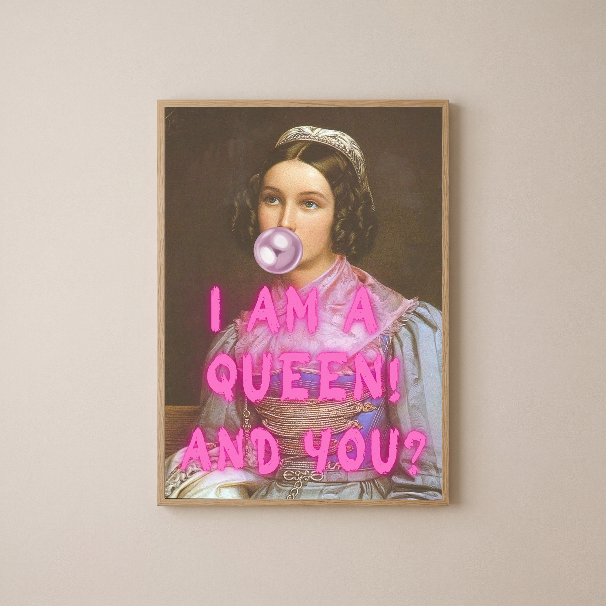 I Am Quinn Wall Art Print — Bold Anti-Hero Quote Poster