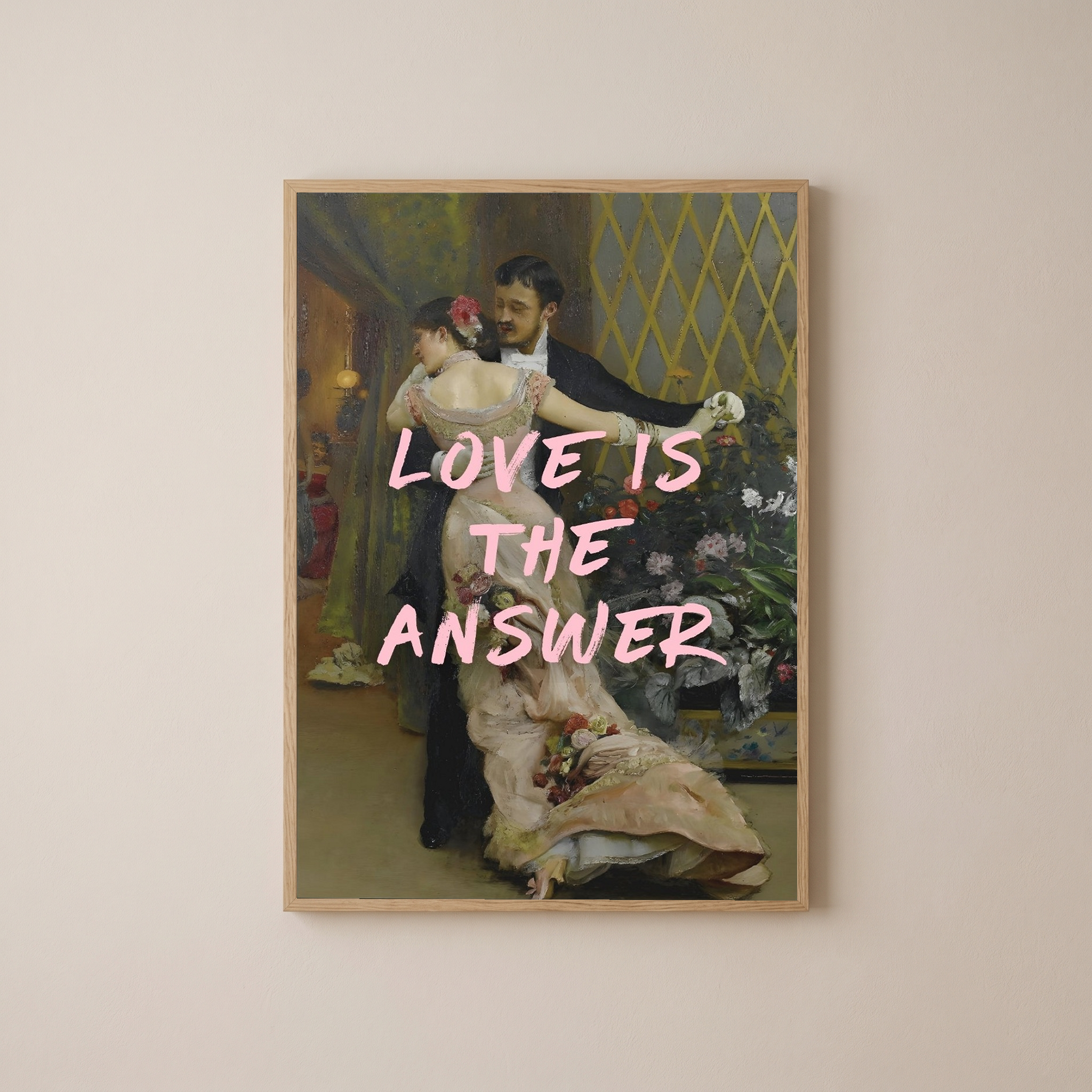 Love is the Answer Wall Art Print — Inspiring Love Quote Poster