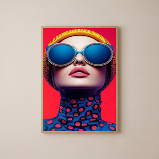 Color Burst Wall Art Print — Vibrant Pop Portrait Poster