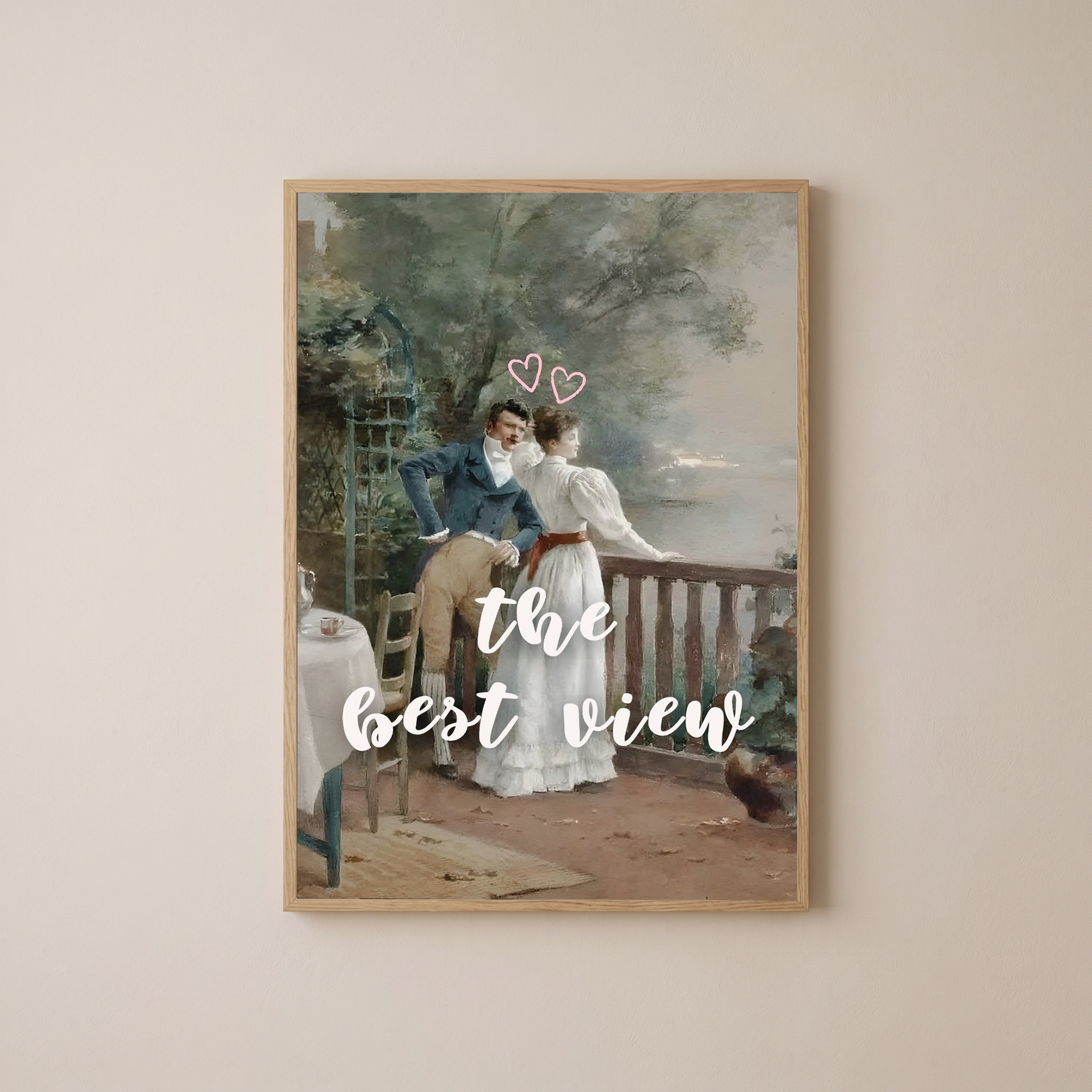 The Best View Wall Art Print — Inspirational Quote Poster