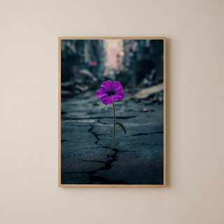 Silent Resistance Wall Art Print — Hope From Ruins Poster