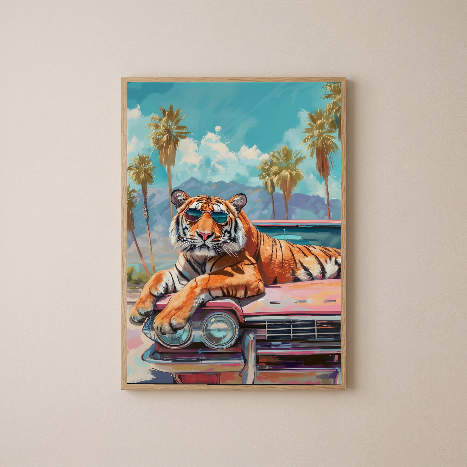 Tropical Swagger Wall Art Print — Bold Tropical Aesthetic Poster