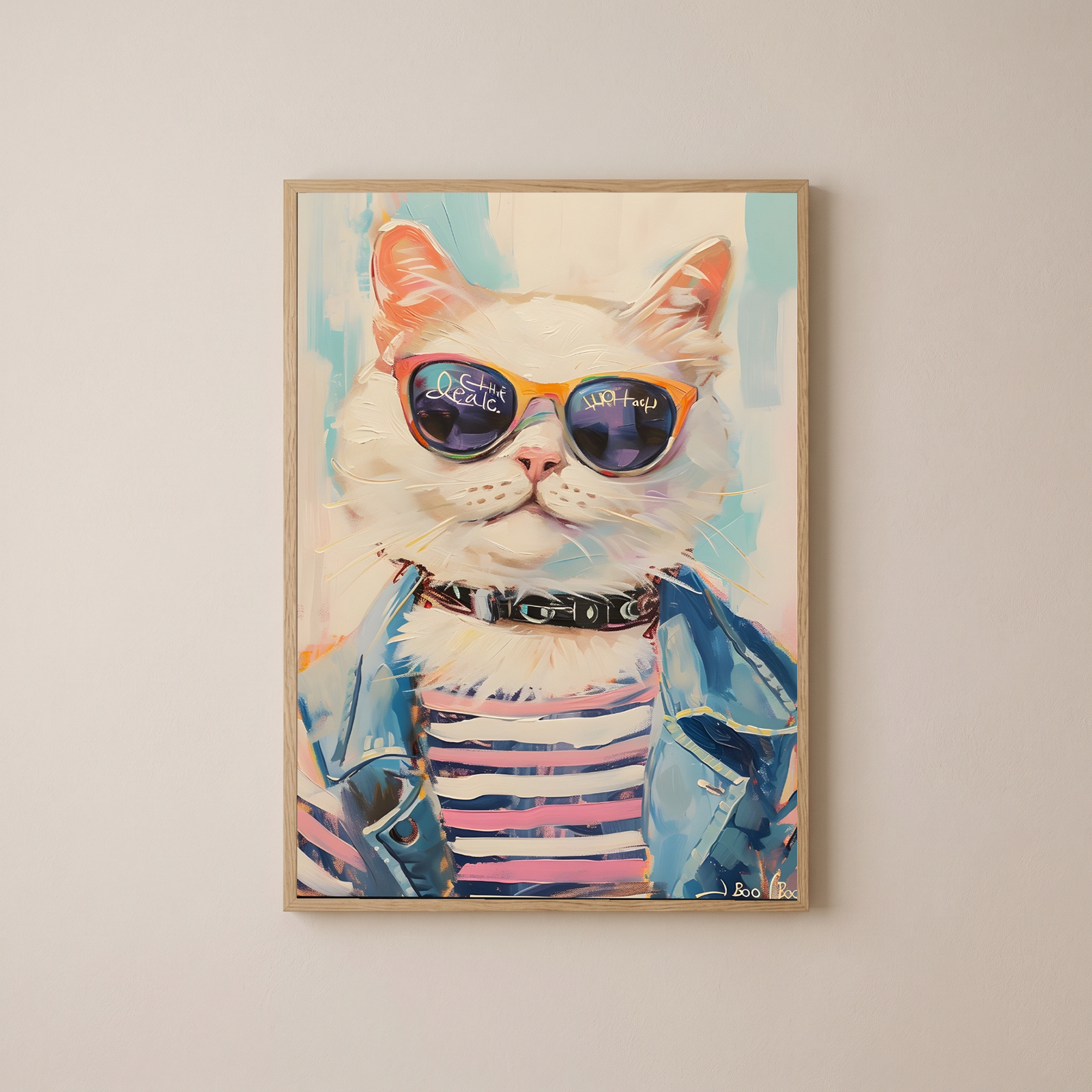 Pawsitively Purrfect Wall Art Print — Cute Cat Lover Quote Poster