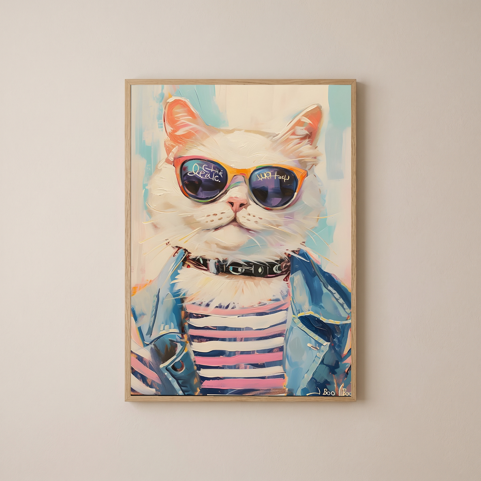 Pawsitively Purrfect Wall Art Print — Cute Cat Lover Quote Poster