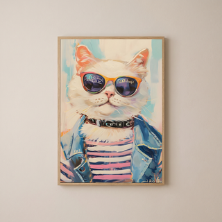 Pawsitively Purrfect Wall Art Print — Cute Cat Lover Quote Poster