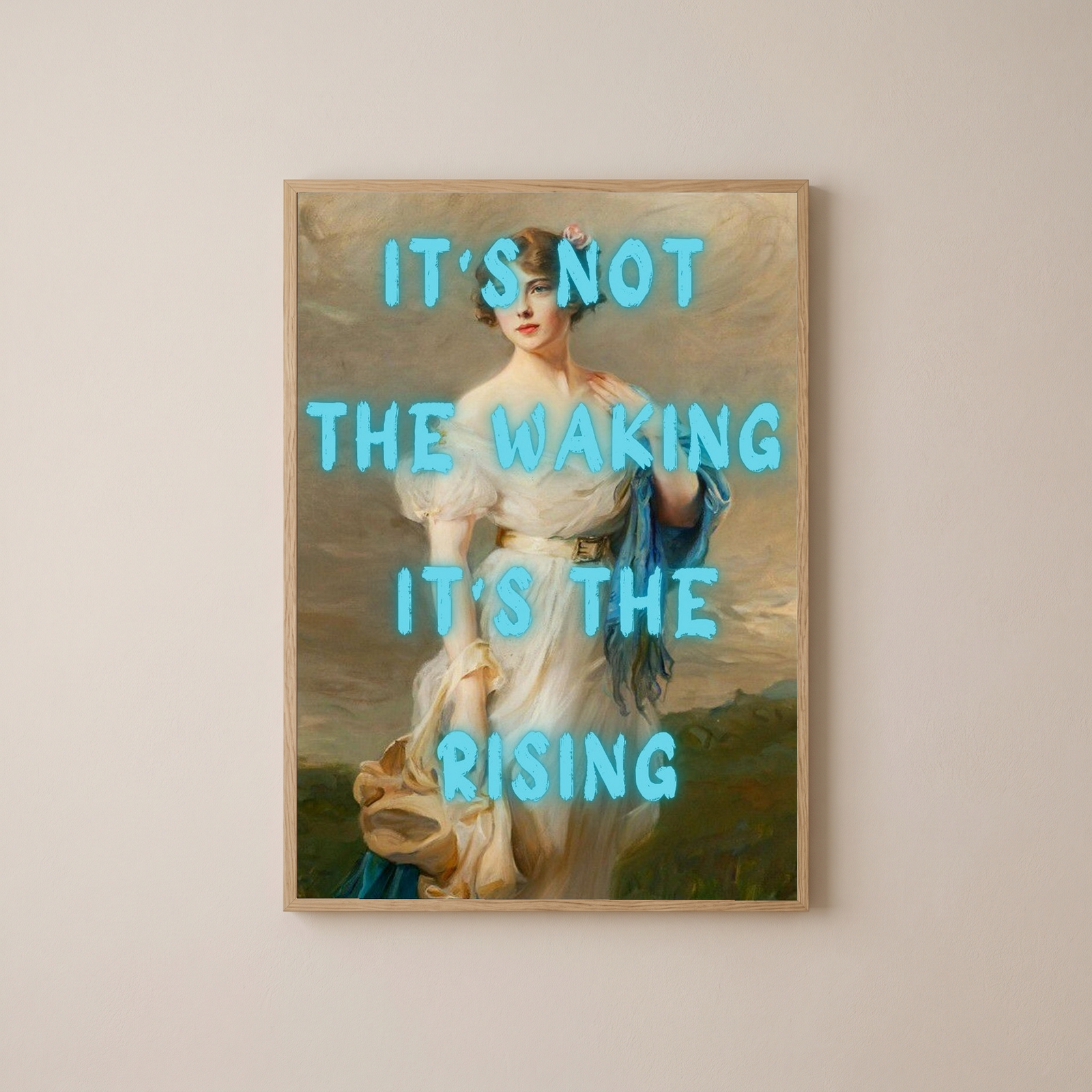 It's the Rising Wall Art Print — Empowering Self-Growth Quote Poster
