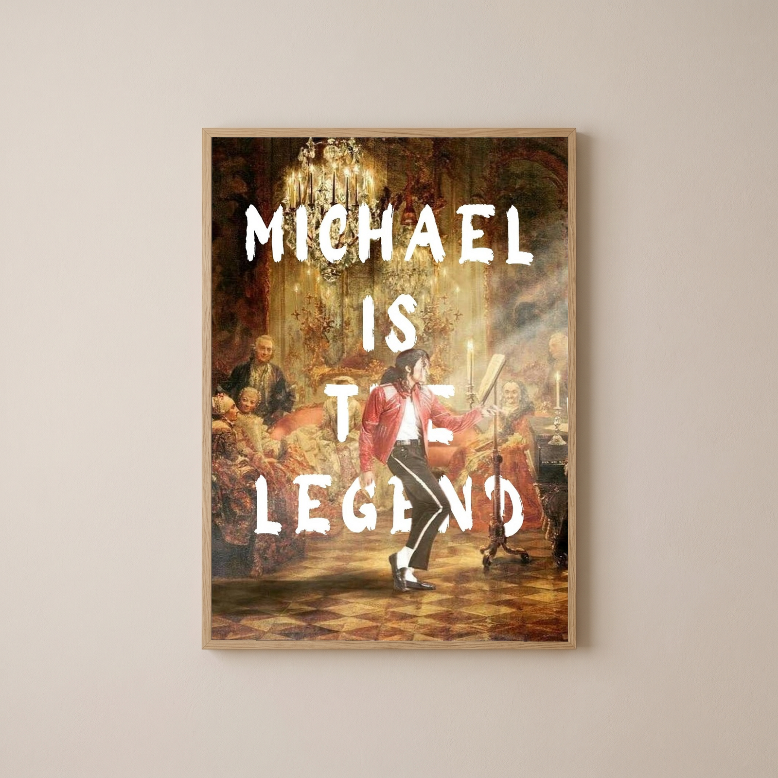 Michael Is The Legend Wall Art Print — Basketball Tribute Poster
