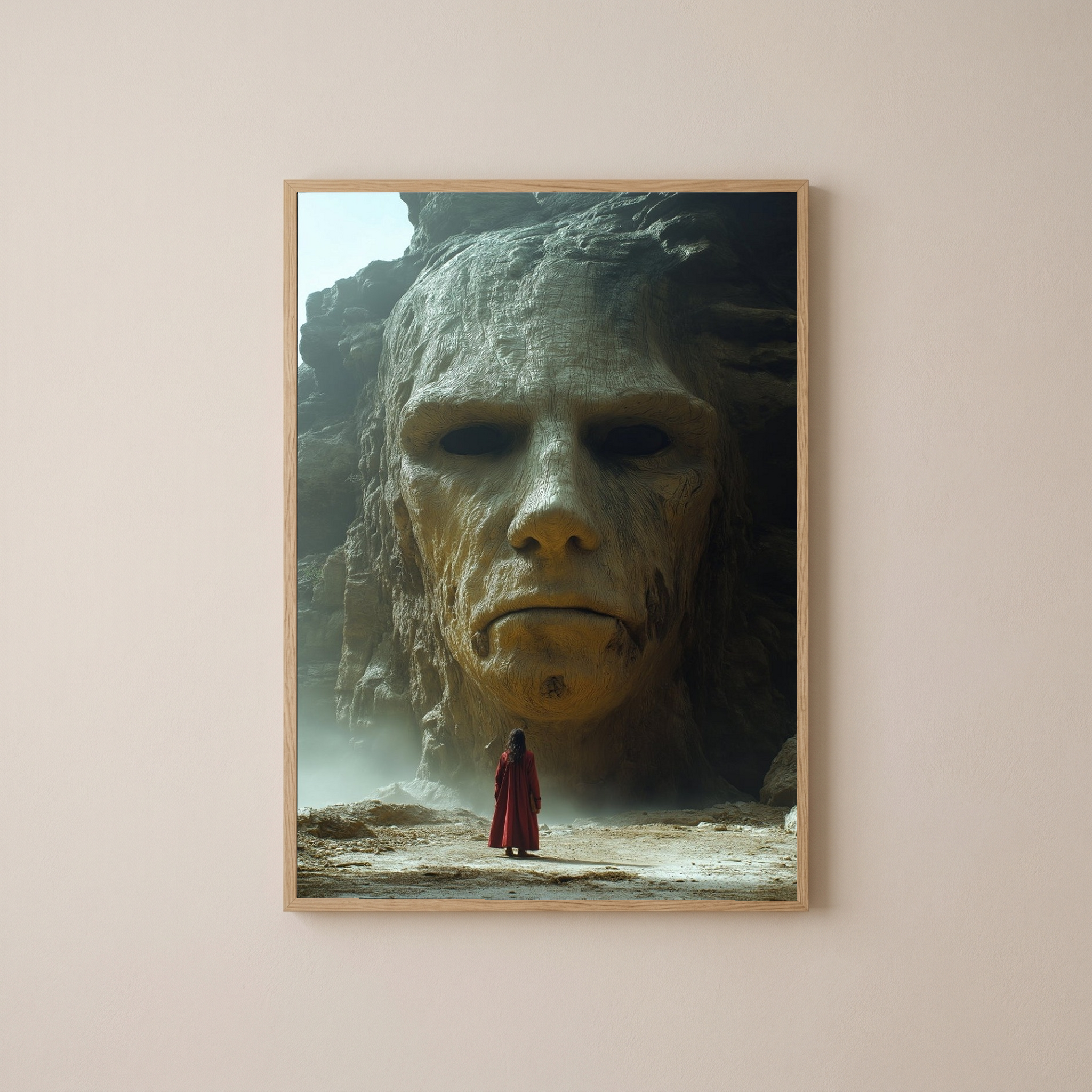 Face of Eternity Wall Art Print — Timeless Portrait Poster