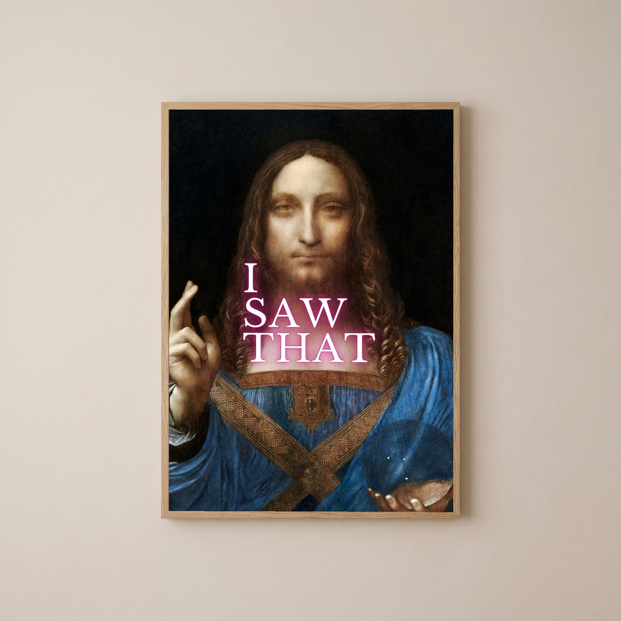 I Saw That Wall Art Print — Watchful Quote Poster