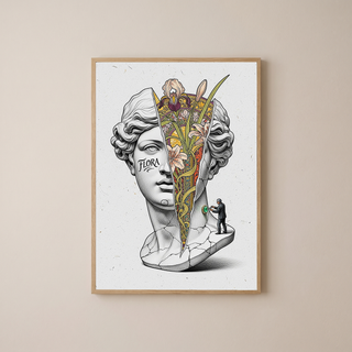 Flora Art Nouveau — Venus Bust Wall Art Print