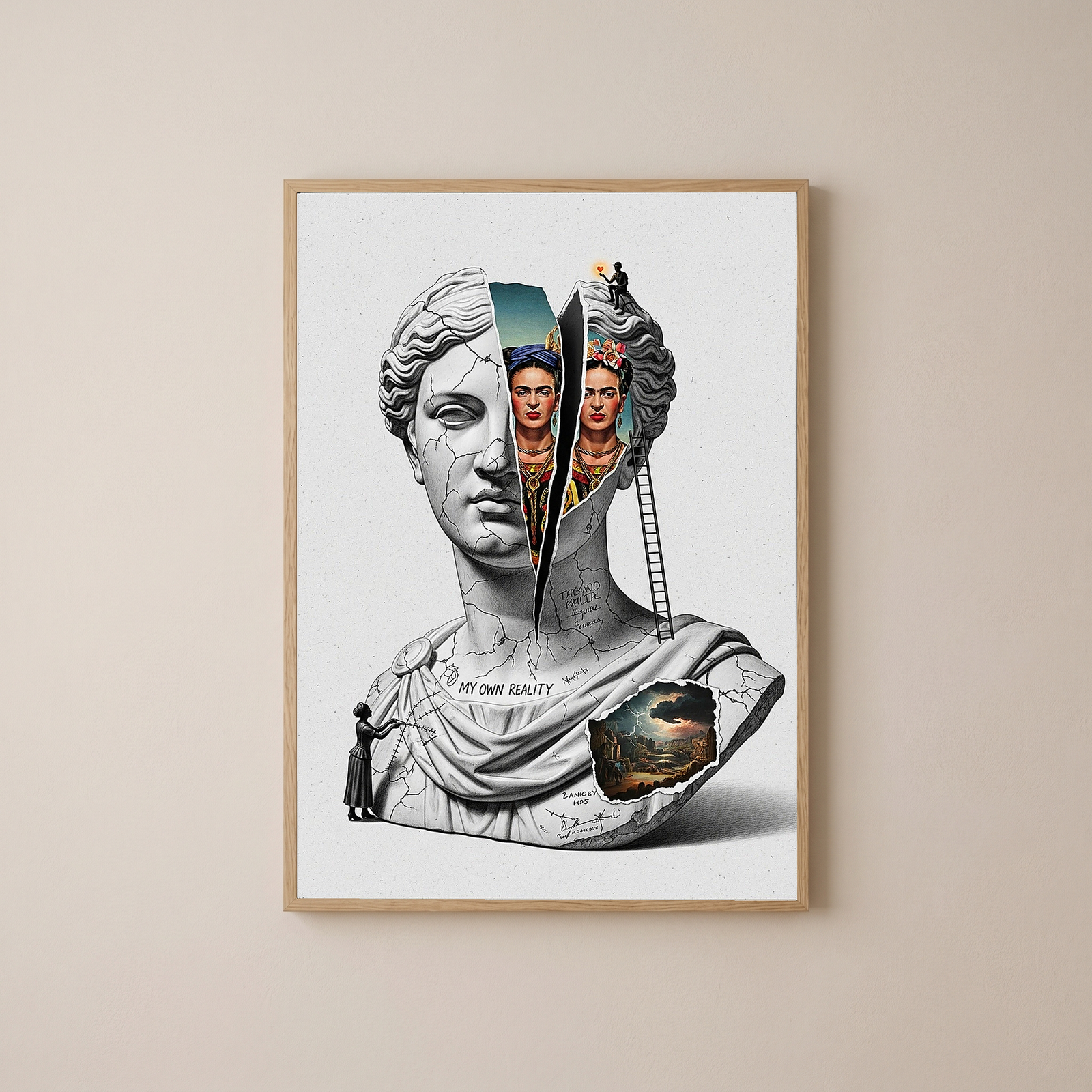My Own Reality — Frida Kahlo Inspired Wall Art Print