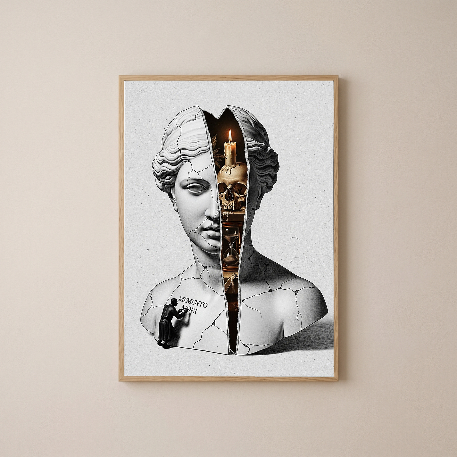 Memento Mori — Surreal Venus Vanitas Wall Art Print