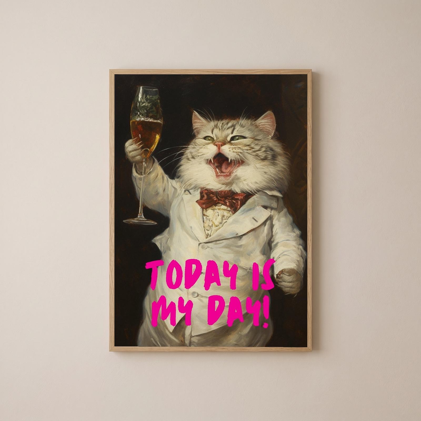 Today is My Day Wall Art Print — Bold Affirmation Quote Poster
