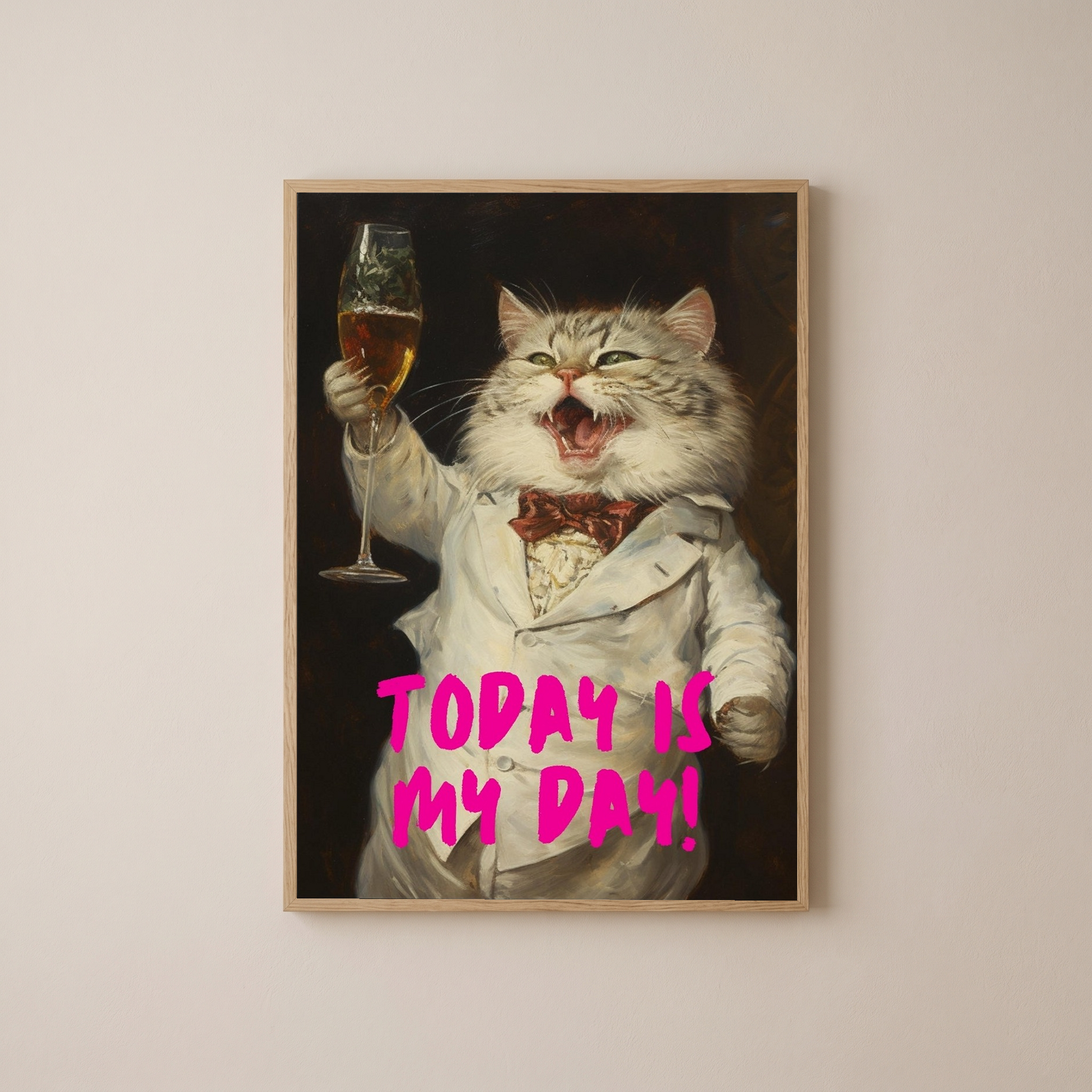 Today is My Day Wall Art Print — Bold Affirmation Quote Poster