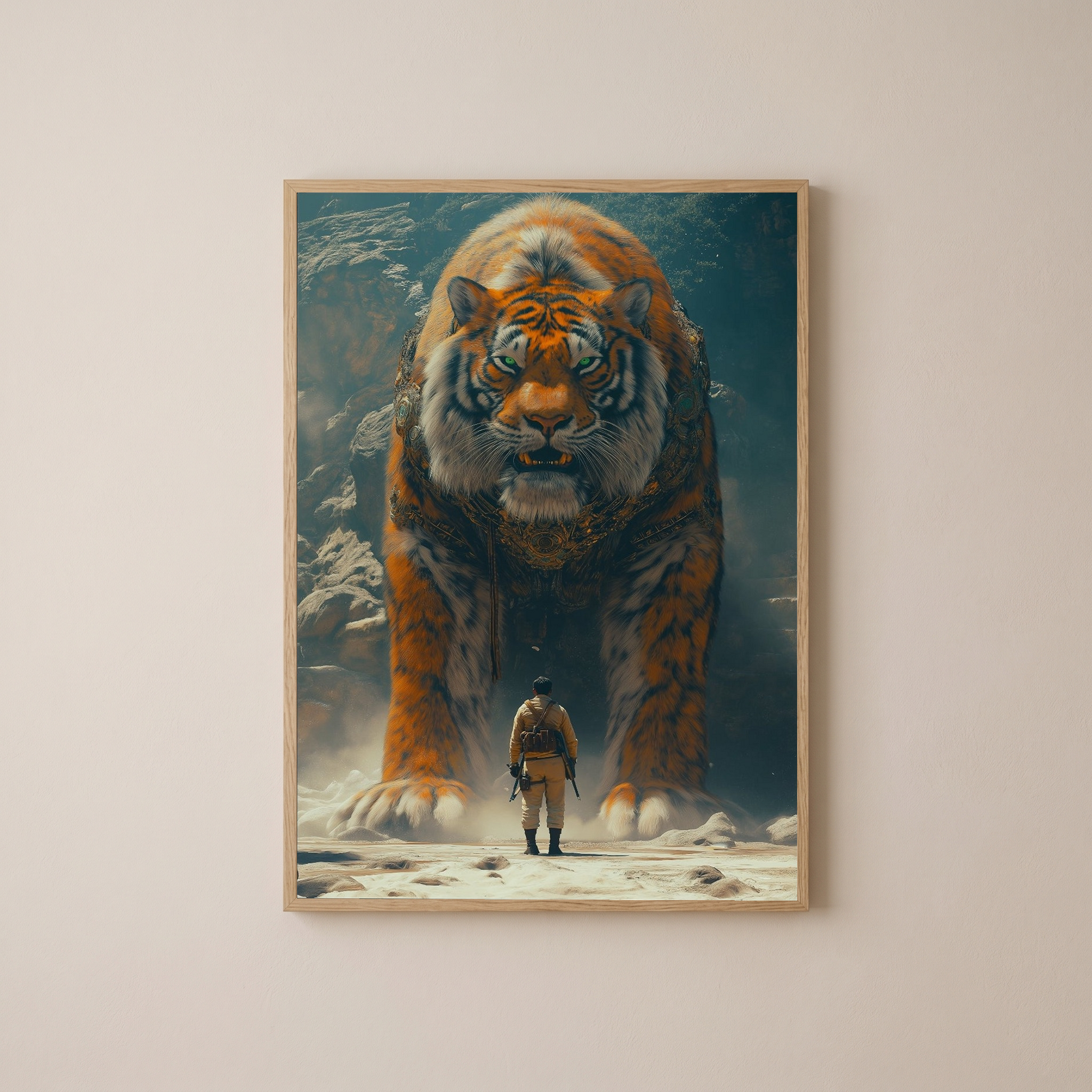 Encounter Wall Art Print — Mysterious Figurative Poster
